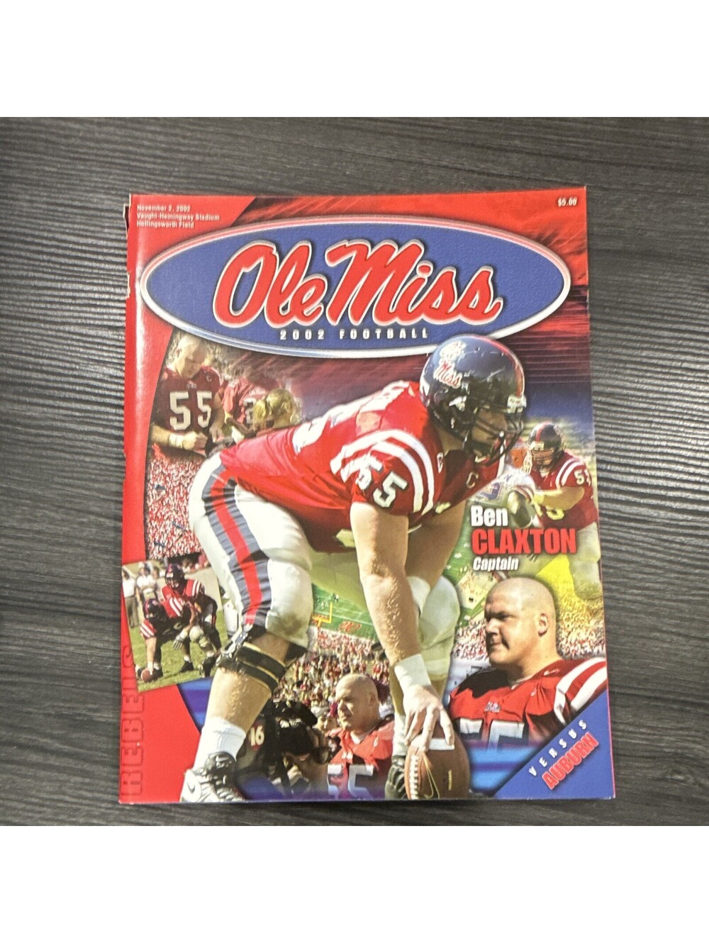 Ole Miss Rebels vs Auburn Football Program 2002 Original Nov 2, 2002 P17